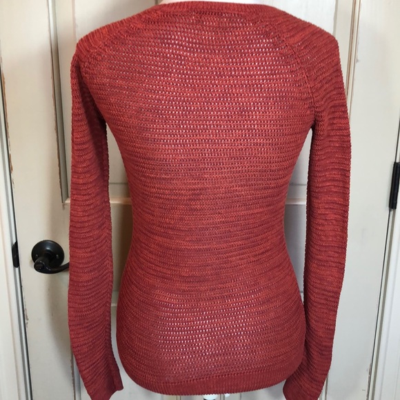 Ann Taylor Fishnet Cotton Sweater - Picture 4 of 8